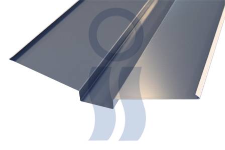 Canaleta Curvin Conversa Prepintada Para Tejado Metálico X 2.44 Mts.