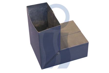 Codo Prep Negro Frente A 90°  2 X 4 Pulgadas