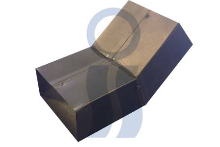 Codo Prep Negro Frente A 45°  2 X 4 Pulgadas