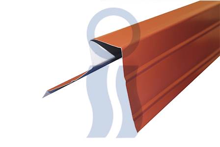 Cumbrera Curvin Asimétrica Para Tejado Metálico X 2,44 Mts Varios Colores