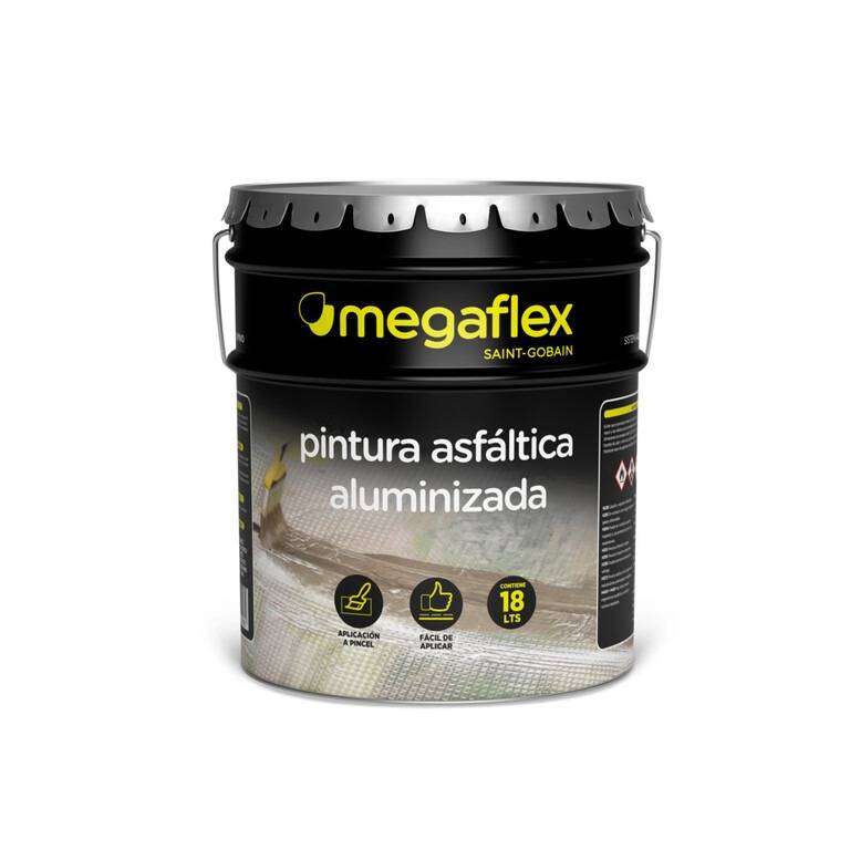 Pintura Asfaltica Aluminizada 18Lt Megaflex