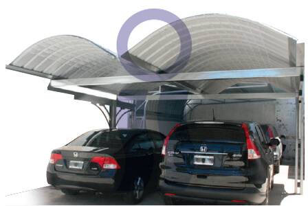Cubre Cochera Curvin Modelo Camel Para Varios Autos