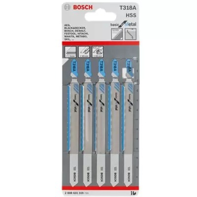 Hoja P/ Caladora T318A Madera/Metal Bosch