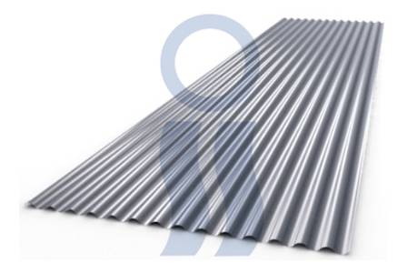 Chapa Sinusoidal Galvanizada X Metro Calibre 27