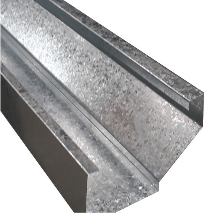 Canaleta Moldura Americana Galvanizada C30  2Mts